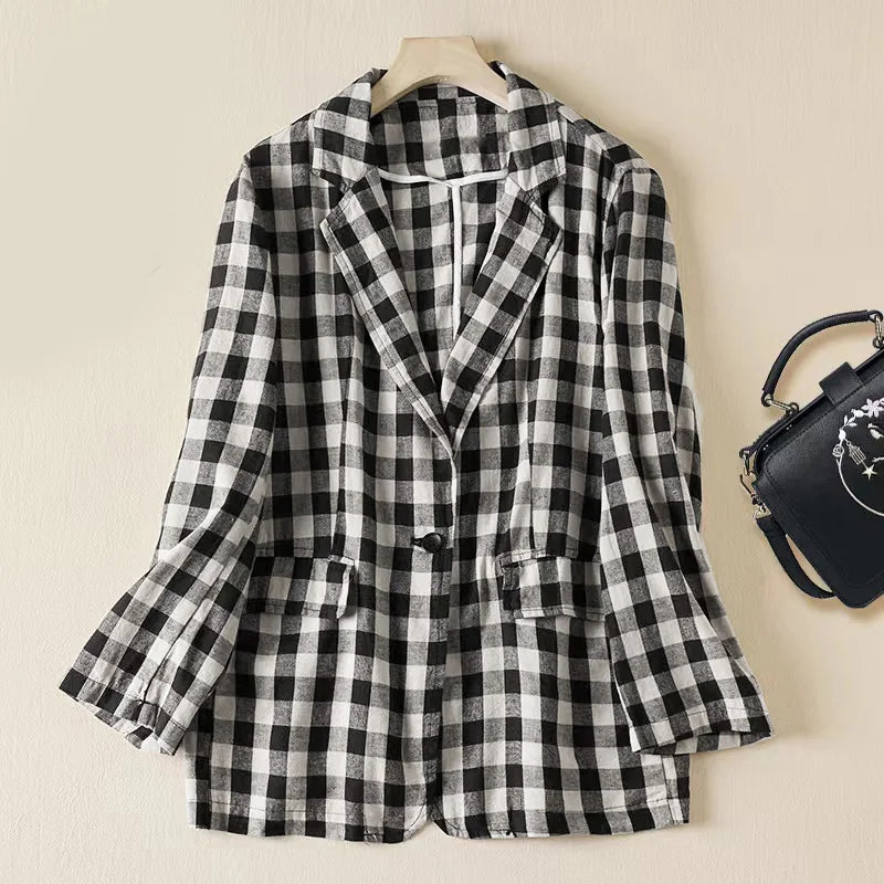 Ryker Elegant Plaid Blazer