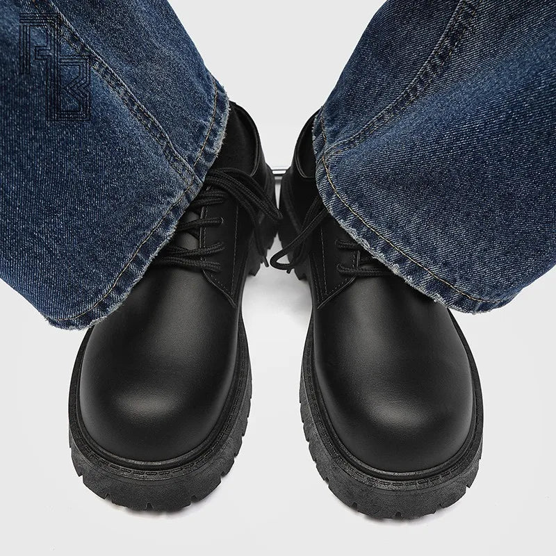 Nolan Chunky Sole Leather Shoes