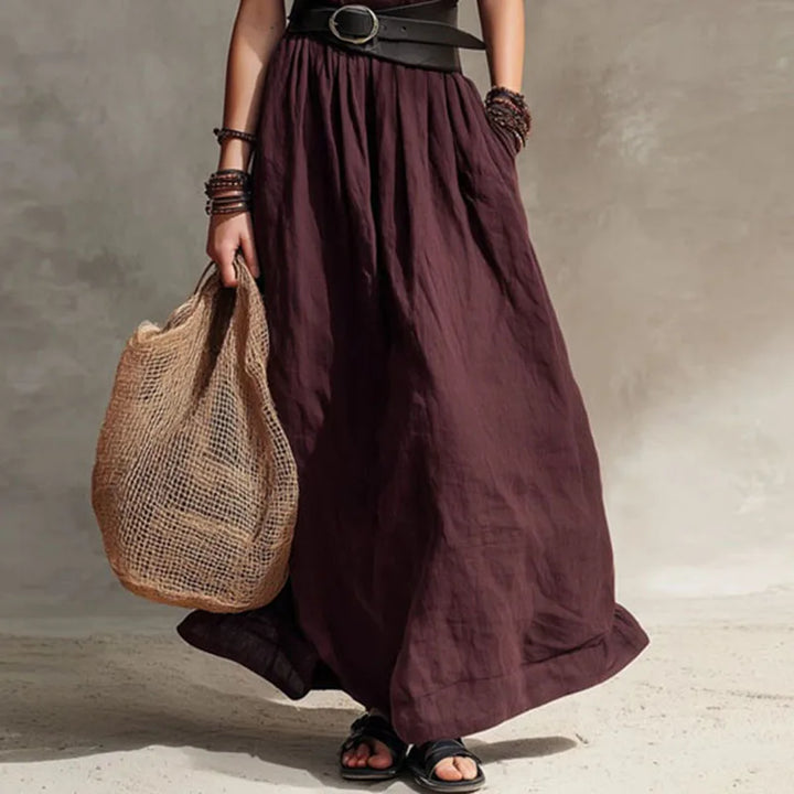 Melissa Pleated Boho Maxi Dress