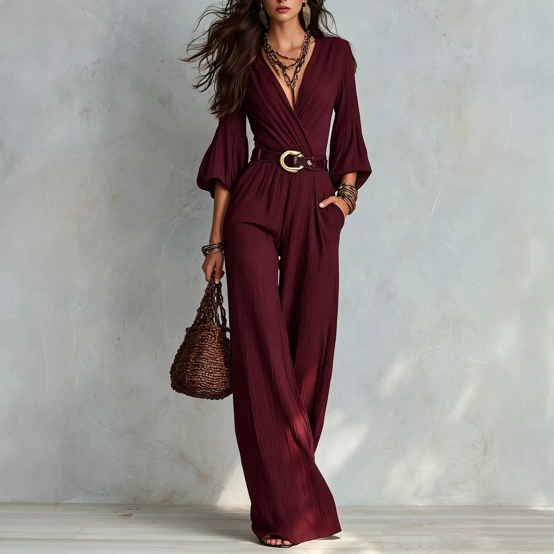 Isolde Elegant Wide Leg Jumpsuit