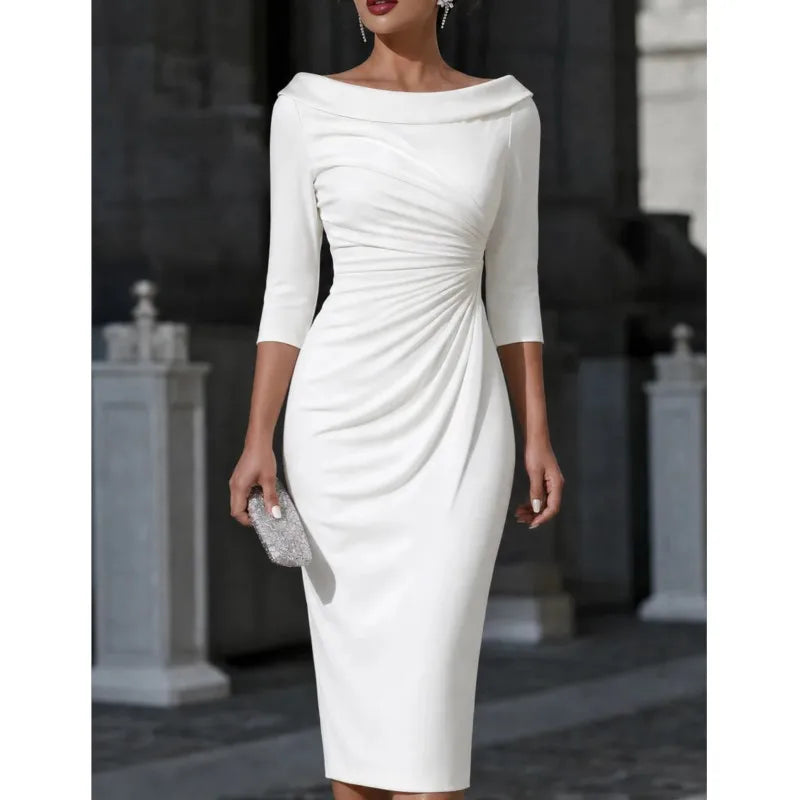 Amelie Ruched Sheath Dress