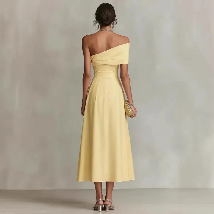 Shiloh One Shoulder Maxi Wedding Guest Dress