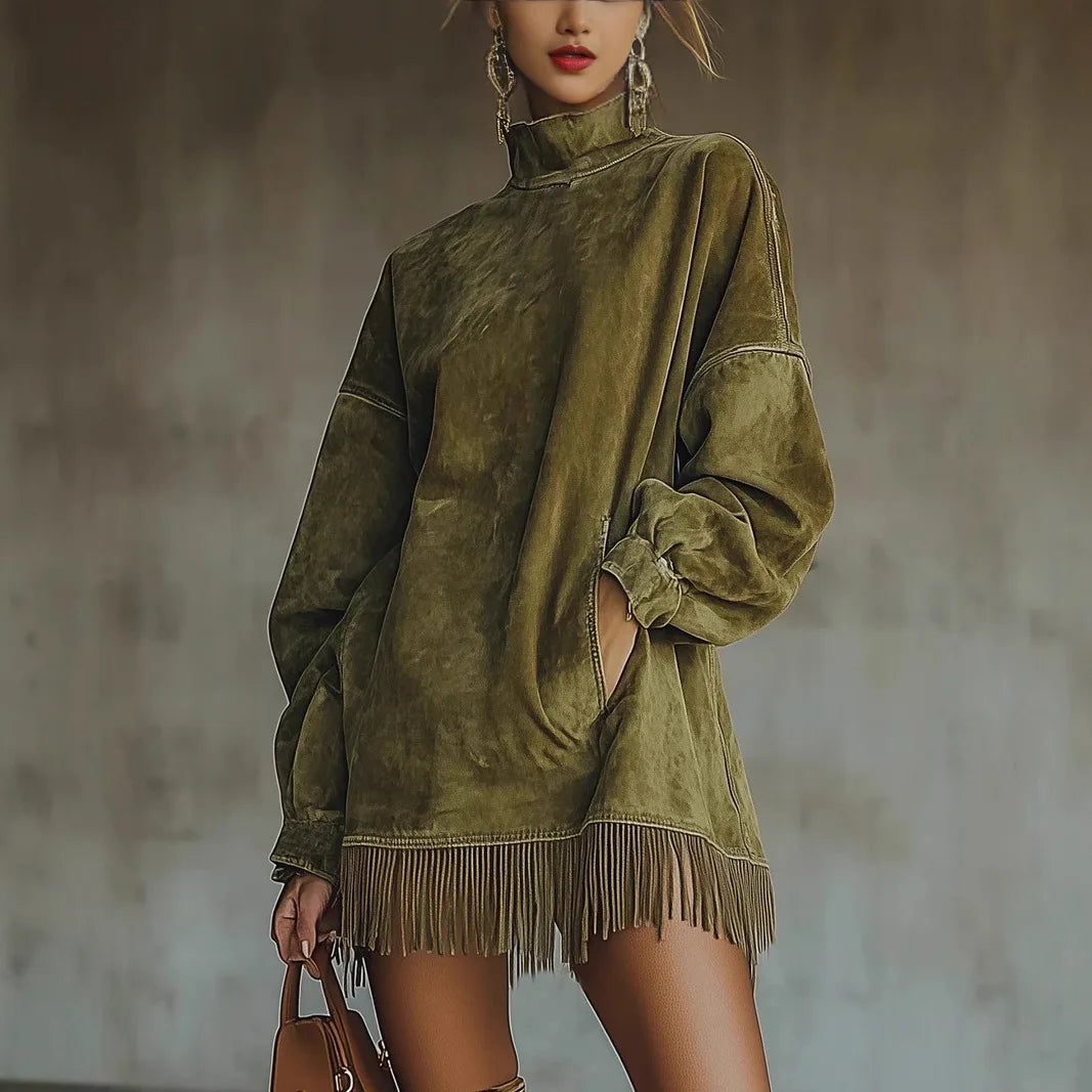 Phoebe High Neck Tunic Dress