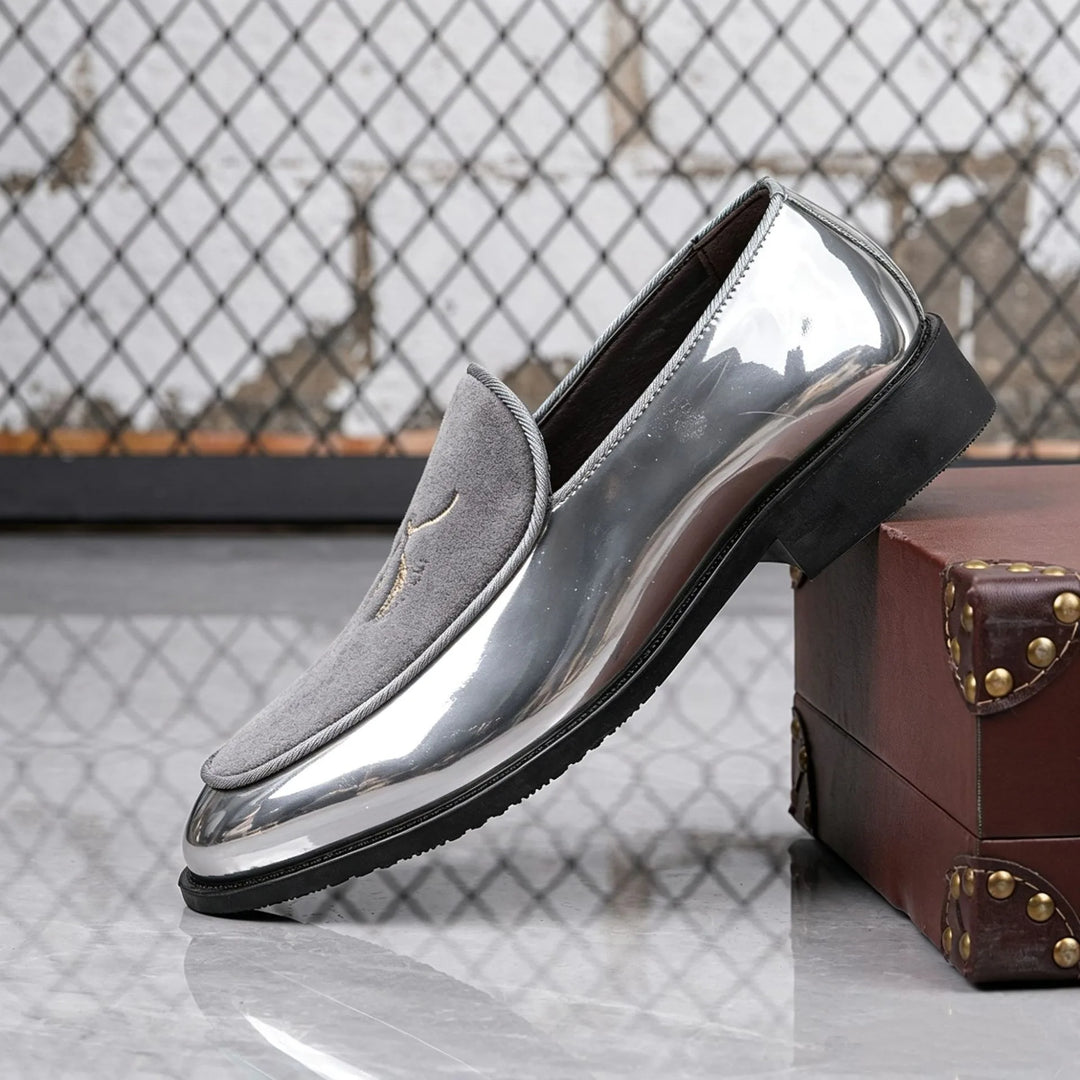 Cassian Metallic Embroidered Loafers