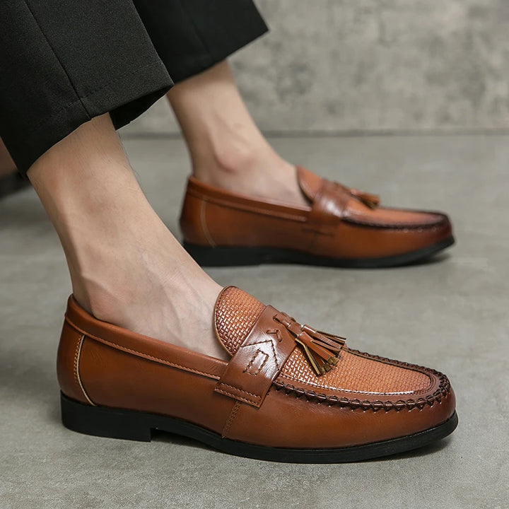 William Braided Tassel Loafers