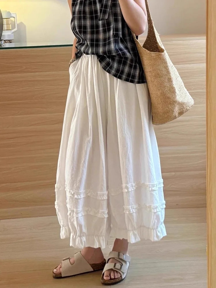 Catherine Checkered Lantern Trousers