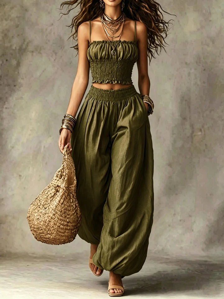 Harlow Wide Leg Two-Piece Set
