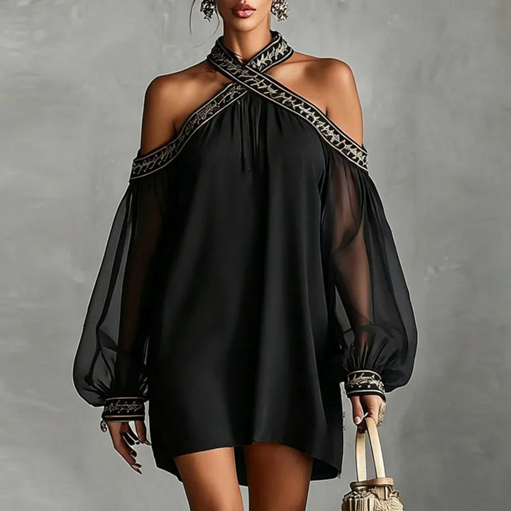 Evangeline Halter Mini Dress