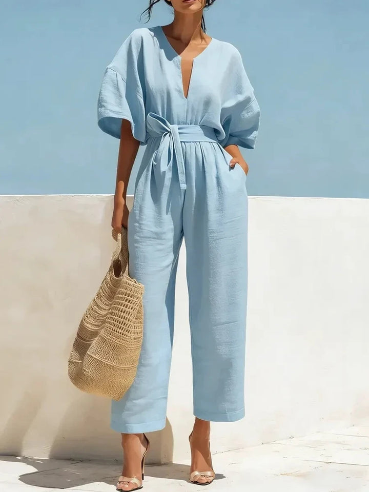 Zalira Summer Linen Jumpsuit