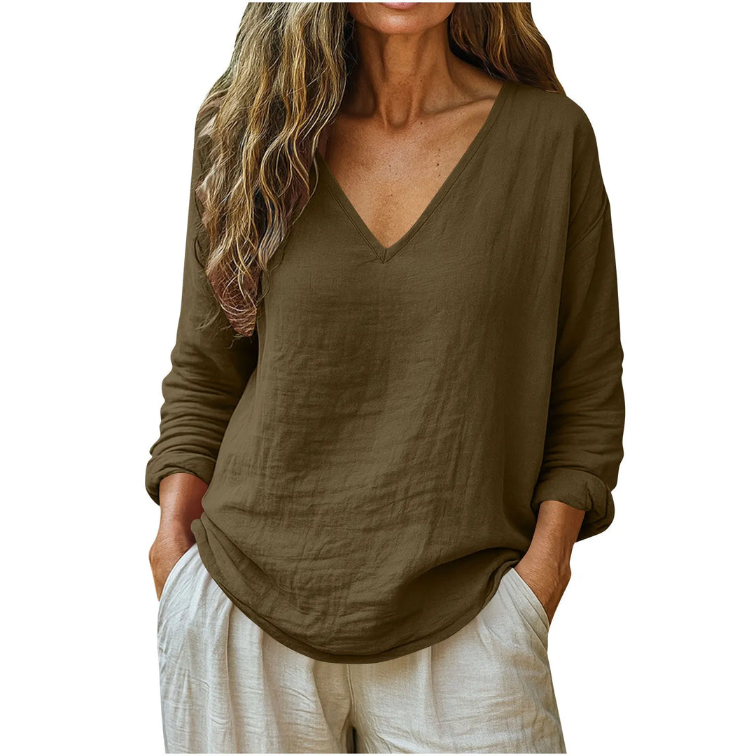 Susy Breathable Long Sleeve Casual Top