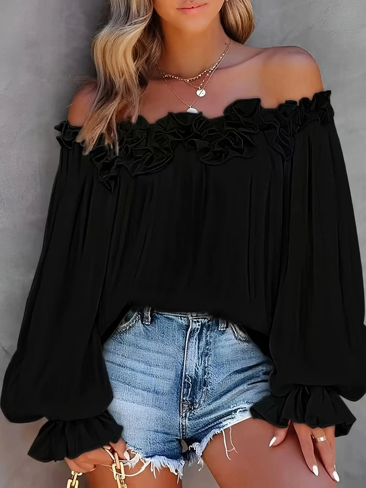 Saylor Off Shoulder Ruffle Blouse
