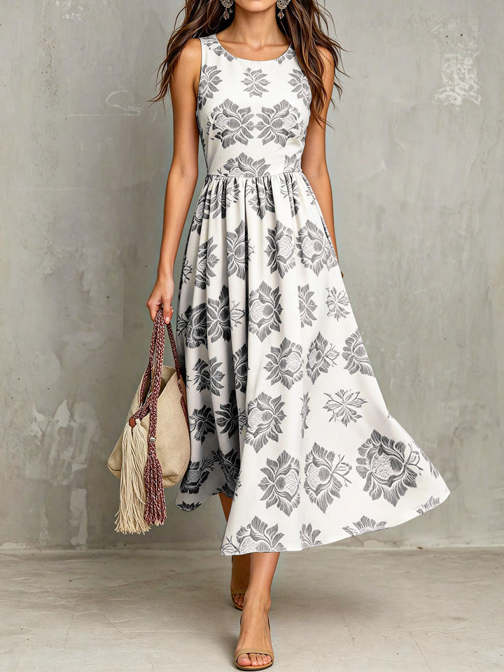 Lexi Vintage Floral Midi Dress