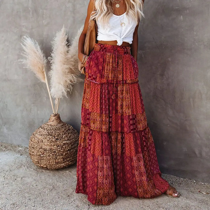 Briana Bohemian Pocket Skirt