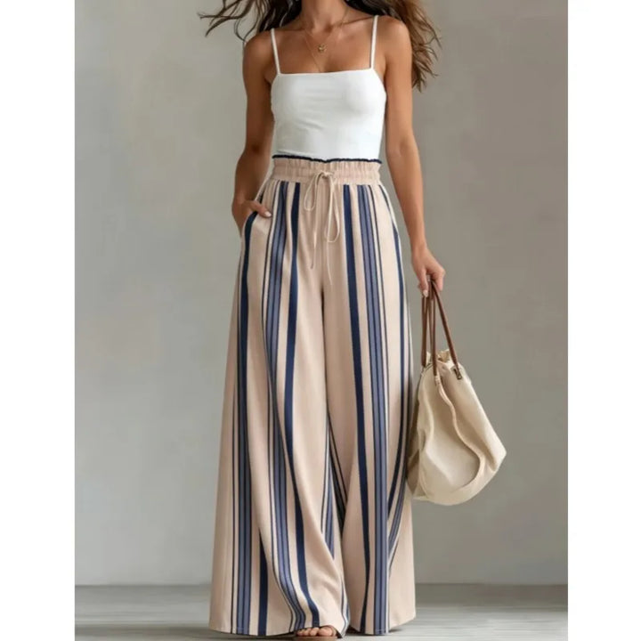 Faith Striped Palazzo Trouser