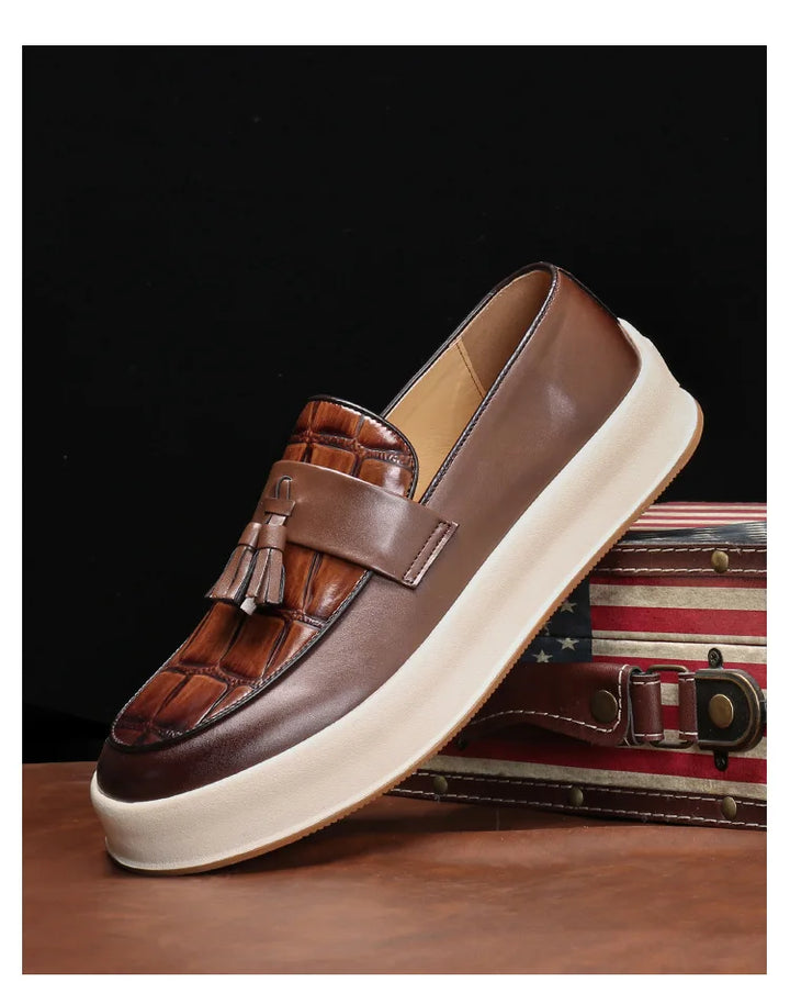 Branson Glossy Tassel Loafers