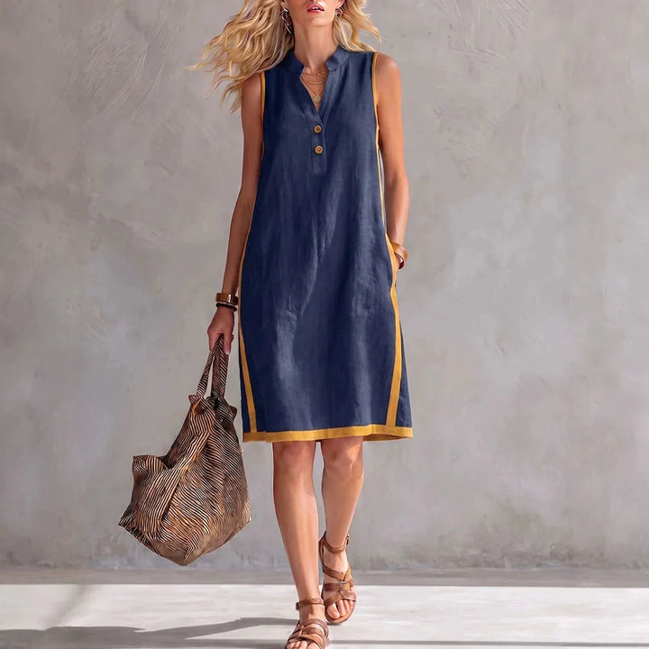 Willow A Line Linen Mini Dress