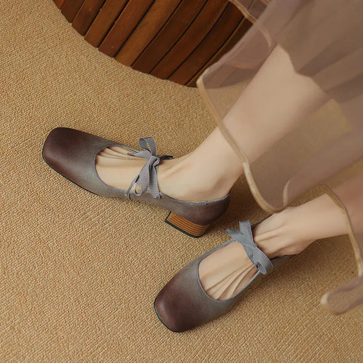 Priscilla Genuine Leather Pumps