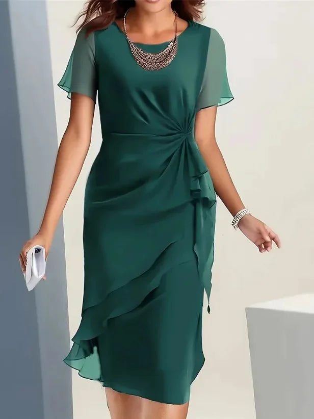 Blake Layered Midi Dress