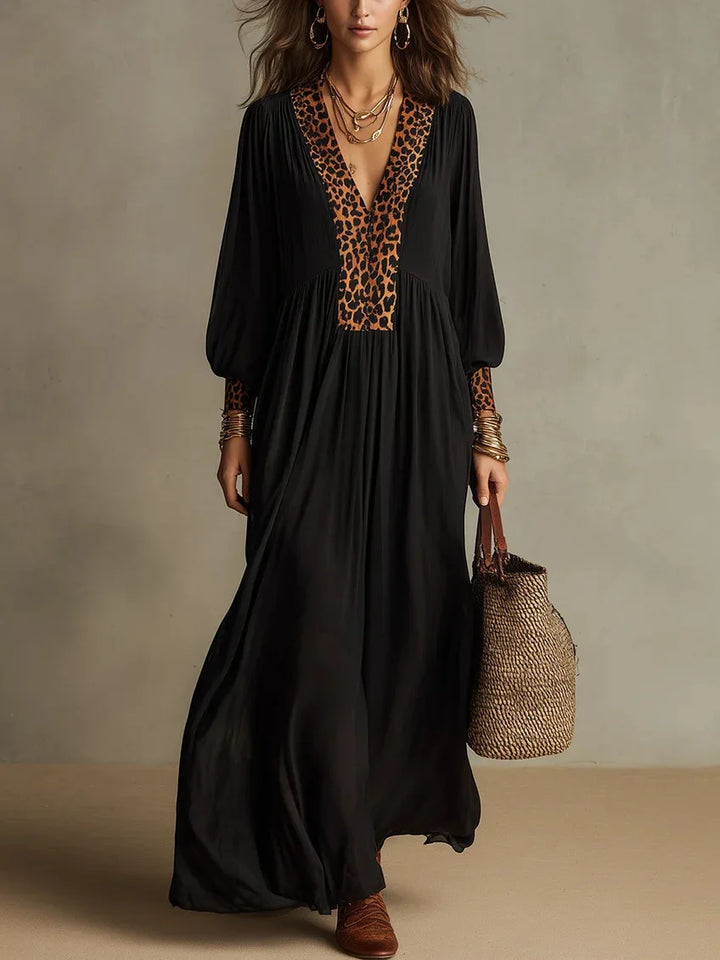 Seraphina Leopard Maxi Dress