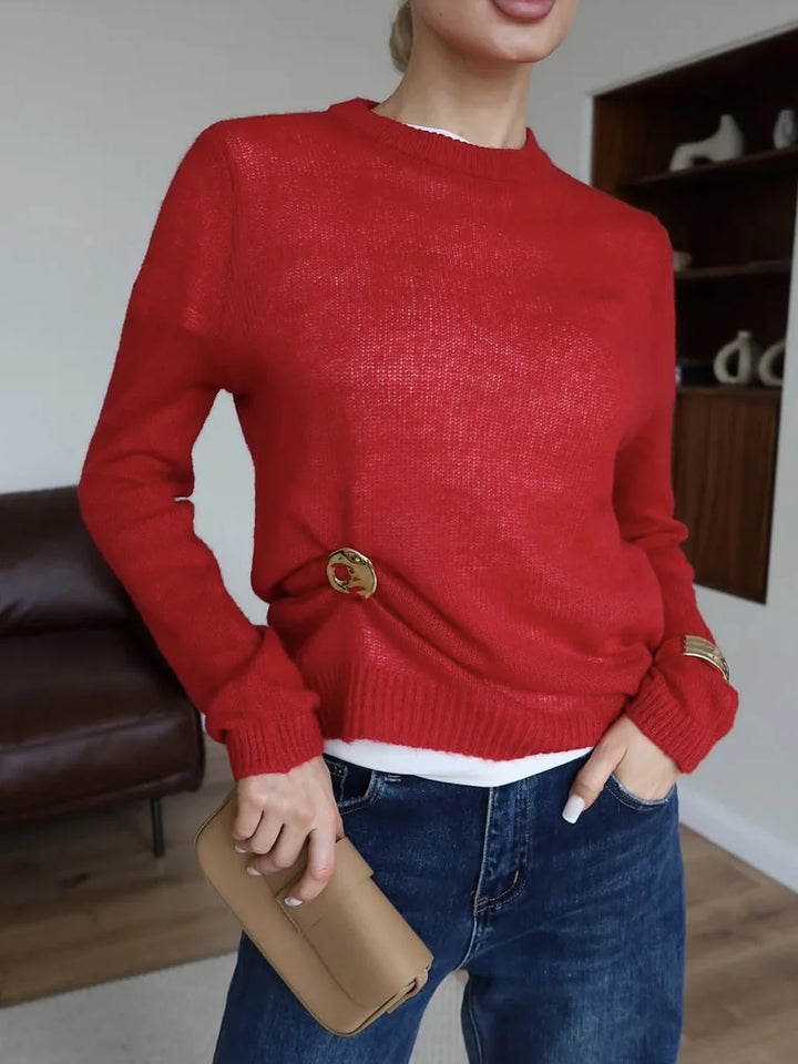 Elodie Mohair Knit Sweater