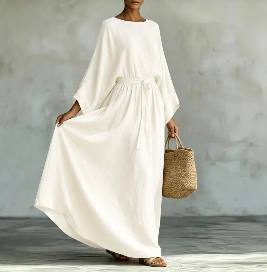 Celeste Elegant Draped Maxi Dress