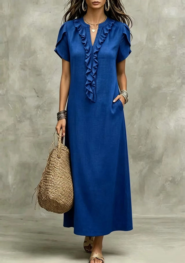 Brenna Relaxed Ruffle Maxi Dress