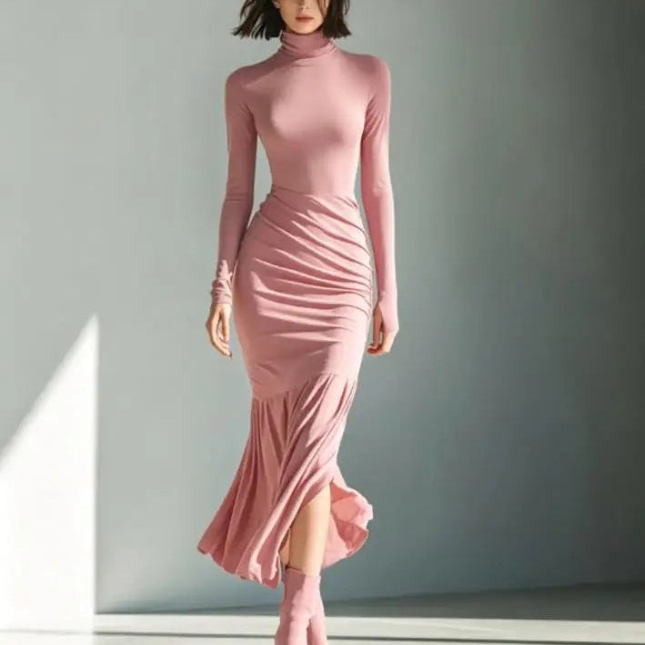 Evelisse Ruched Mermaid Maxi Dress