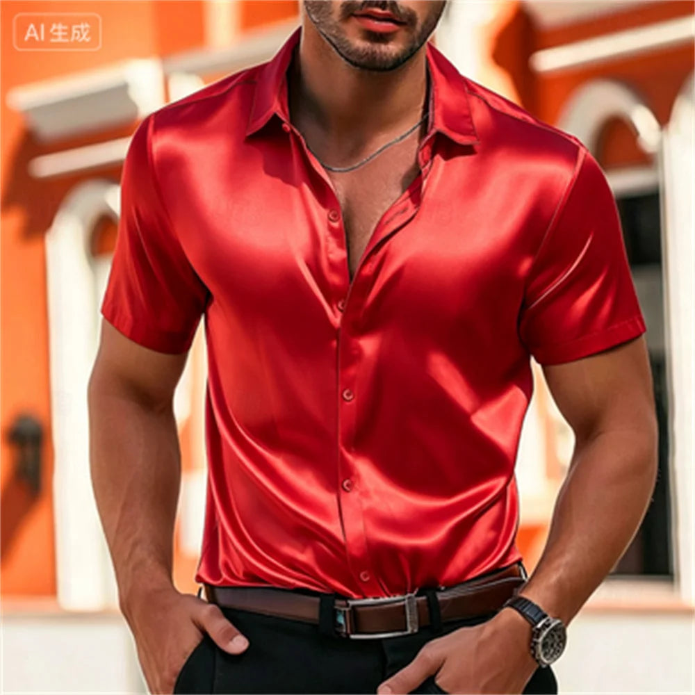 Griffin Premium Satin Button Shirt