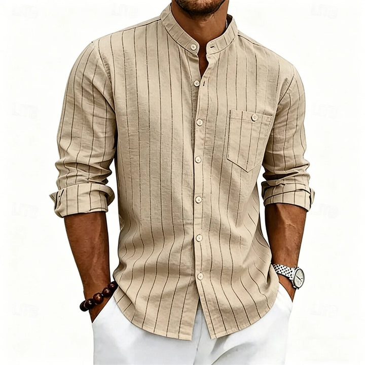 Grayson Breathable Striped Linen Shirt