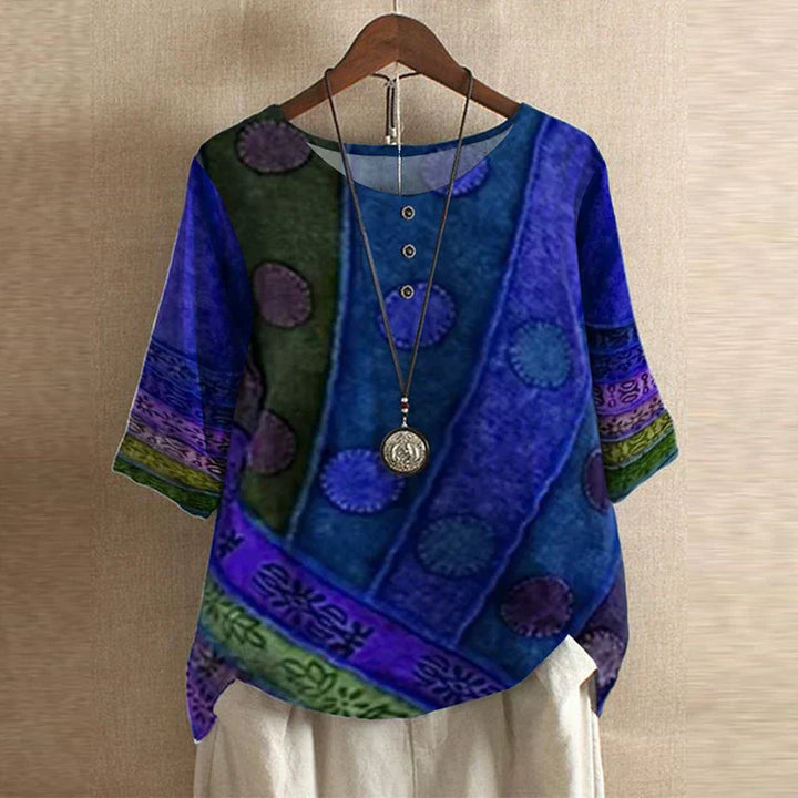 Liora Retro-Inspired Blouse