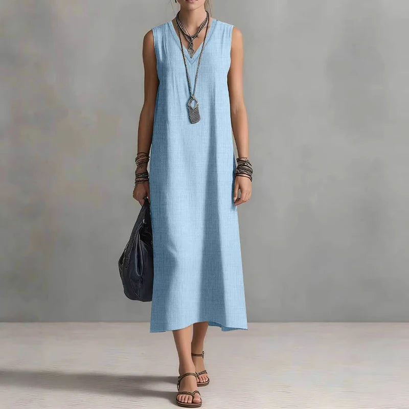 Remi Elegant Relaxed Sleeveless Maxi Dress