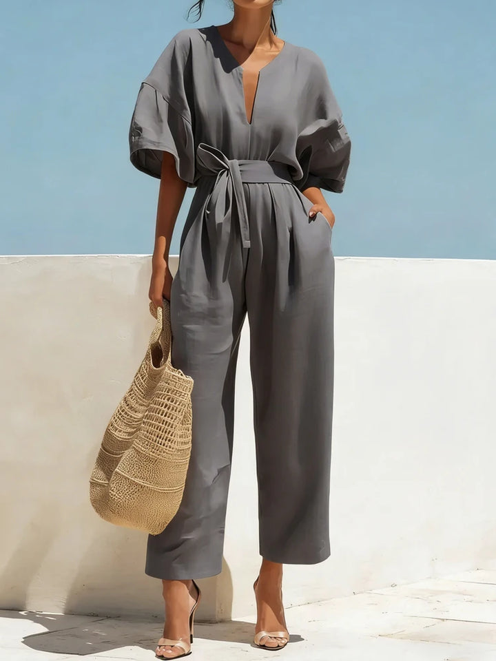 Zalira Summer Linen Jumpsuit