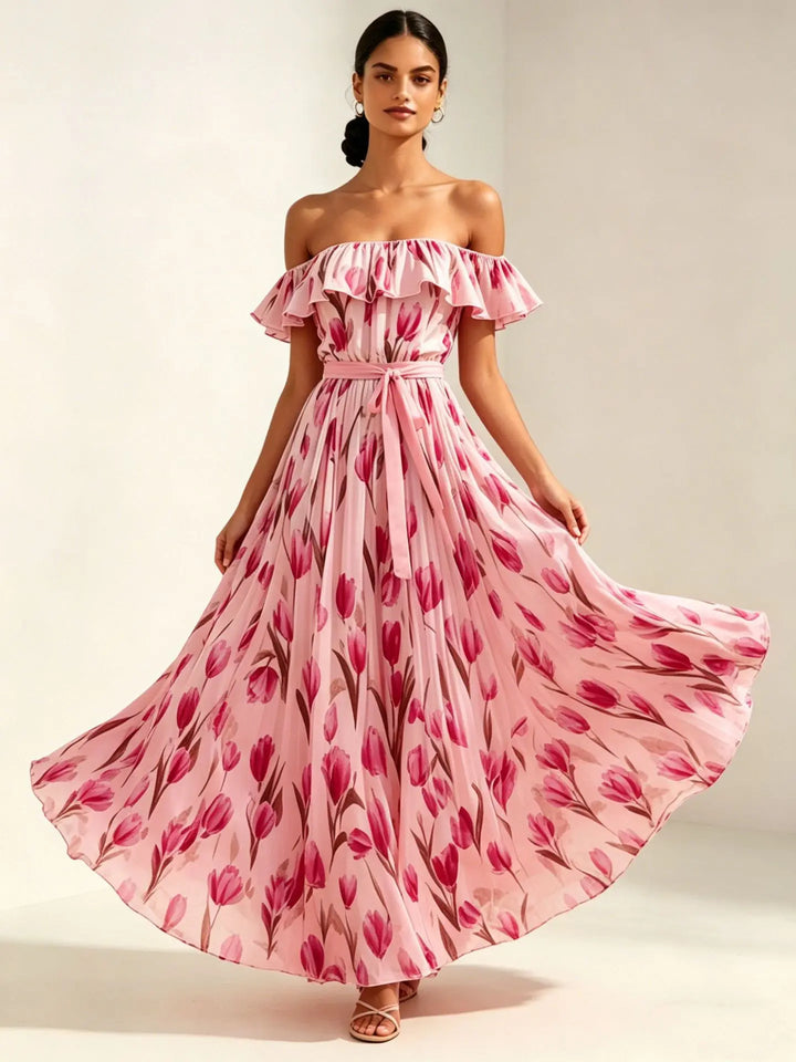 Arabella Off Shoulder Maxi Dress