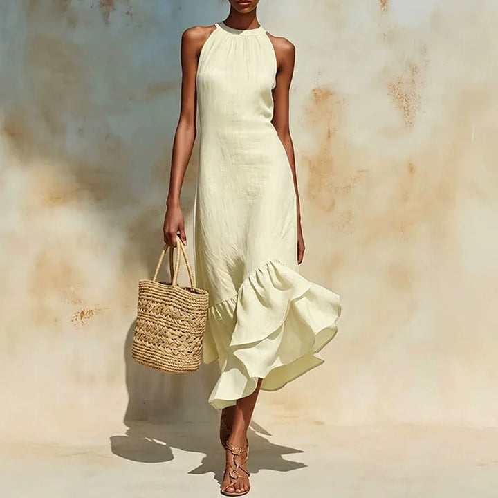 Celeste Halter Neck Maxi Dress