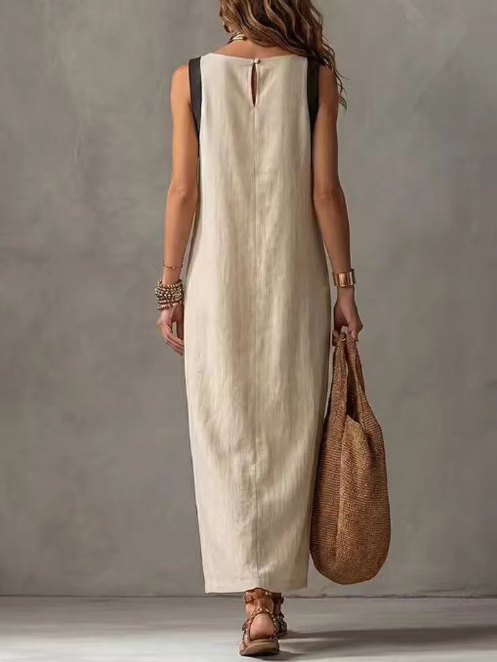 Amara Sleeveless Front Slit Maxi Dress