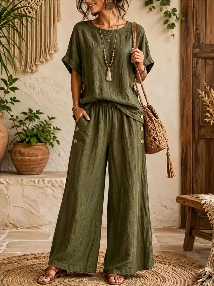 Kiana Casual Relaxed Trouser Set