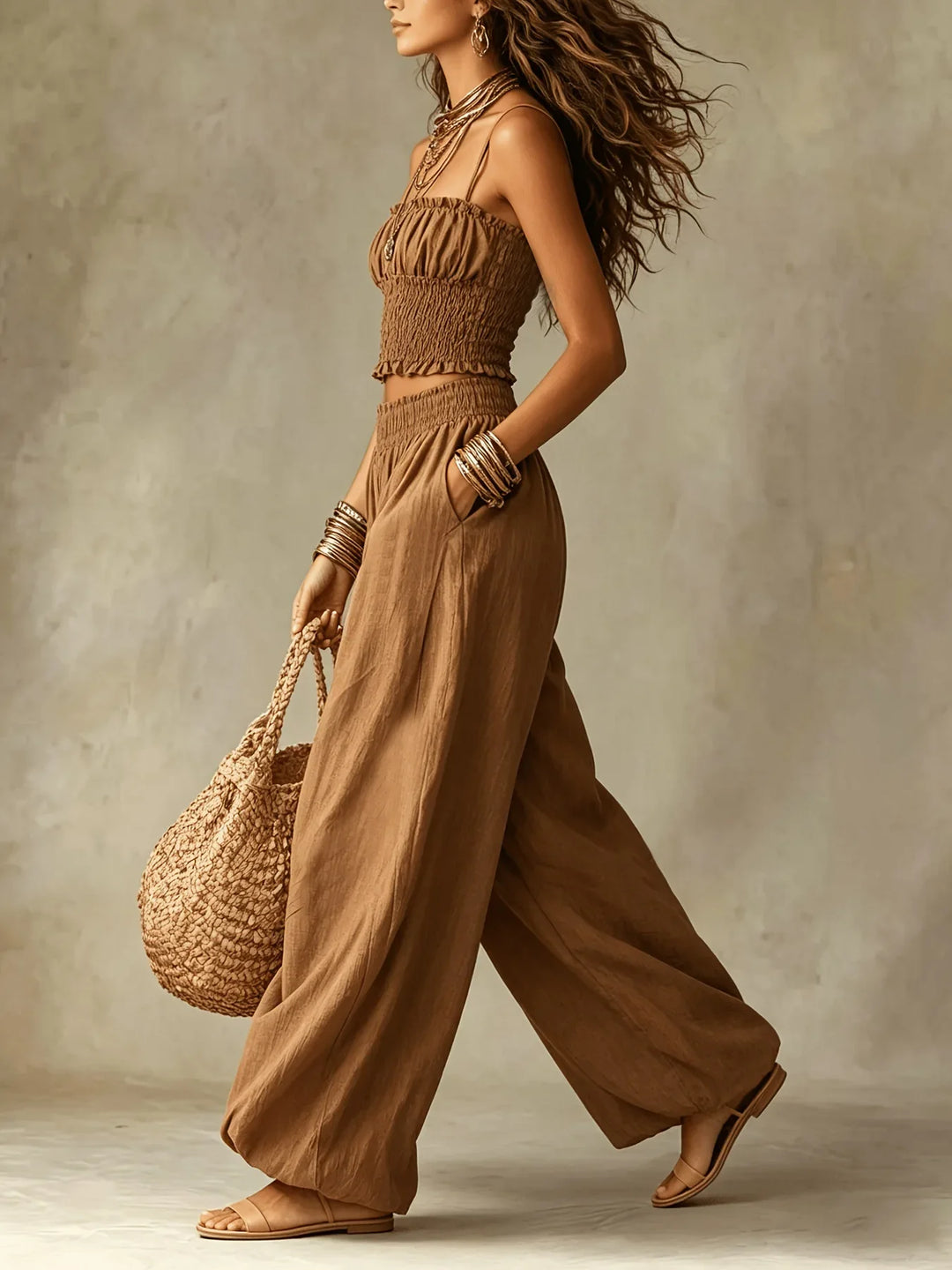 Harlow Wide Leg Two-Piece Set