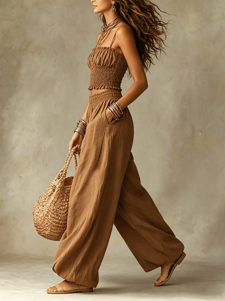 Harlow Wide Leg Two-Piece Set