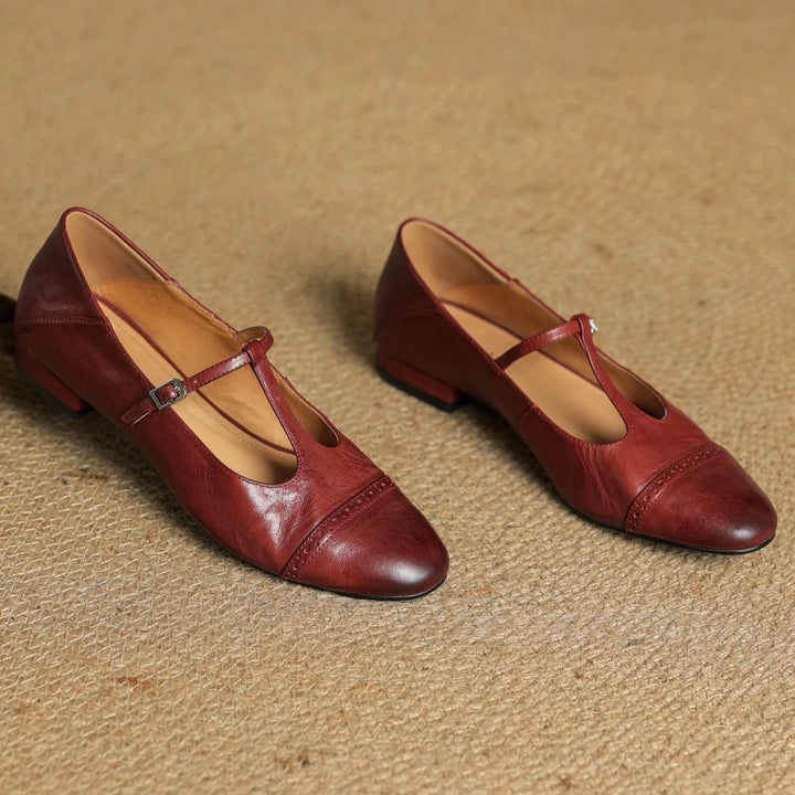 Vivienne Genuine Leather Flats
