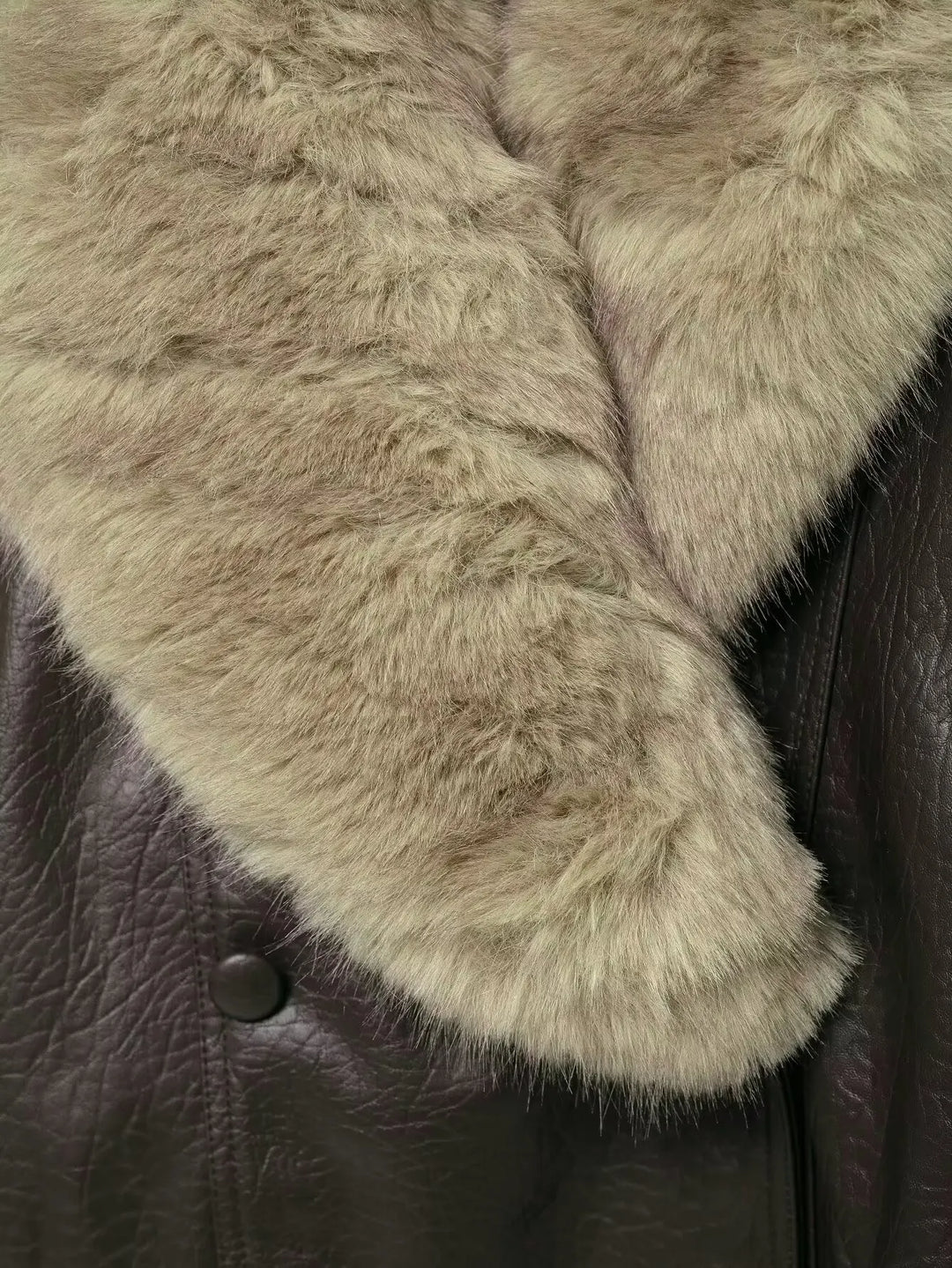 Soerana Faux Leather Jacket