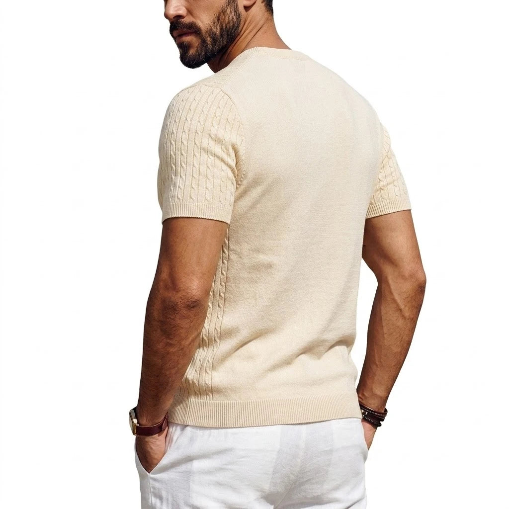 Jaxon Textured Knit Crewneck Shirt