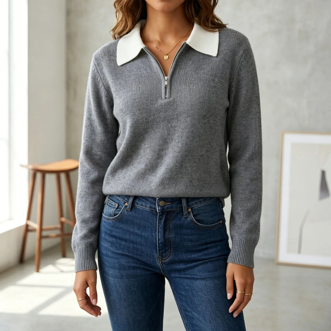 Avery Soft Comfort Polo Sweater