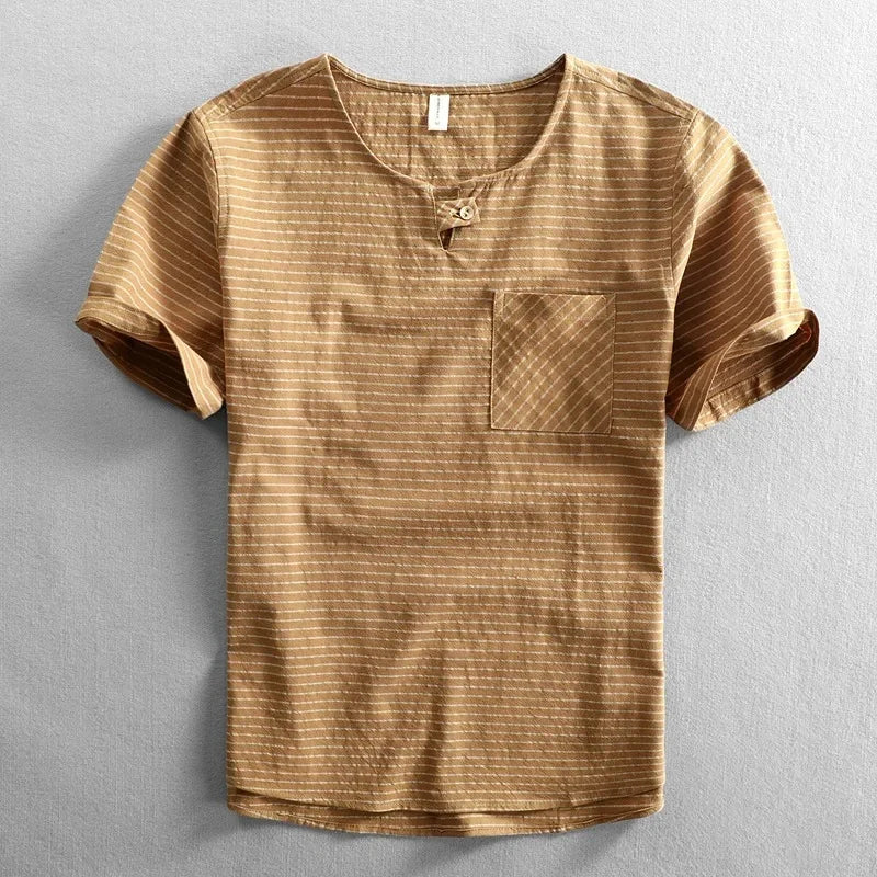 Hafford Cotton Stripe Tee Shirt