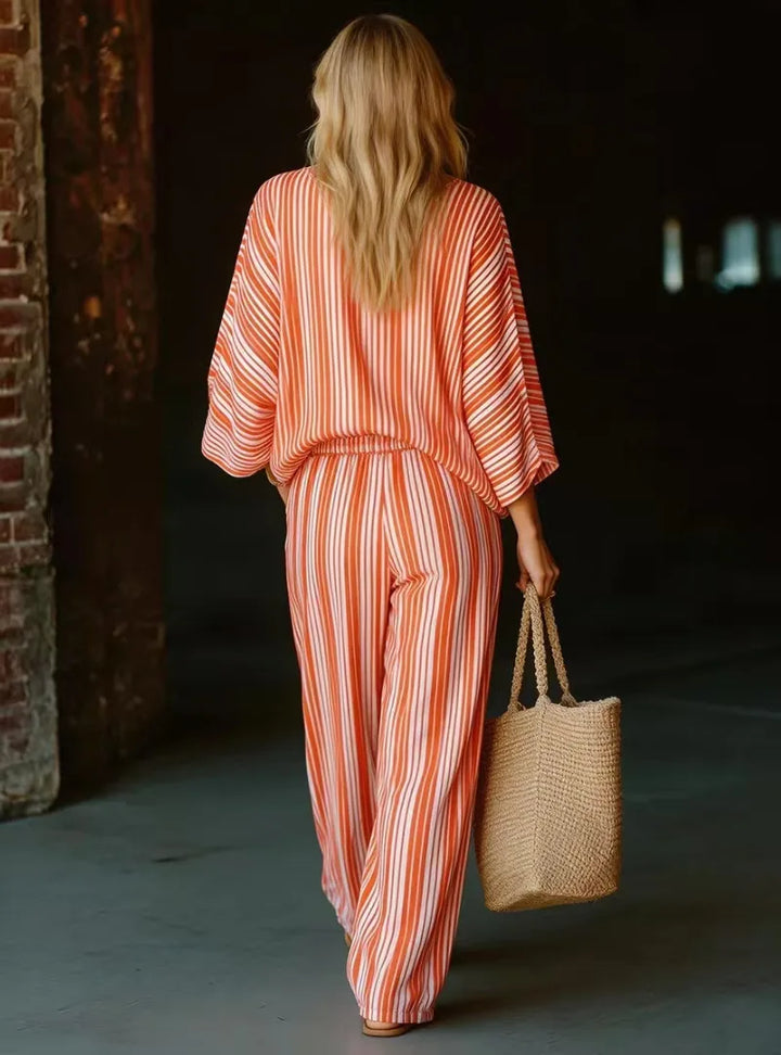 Delaney Striped Matching Set