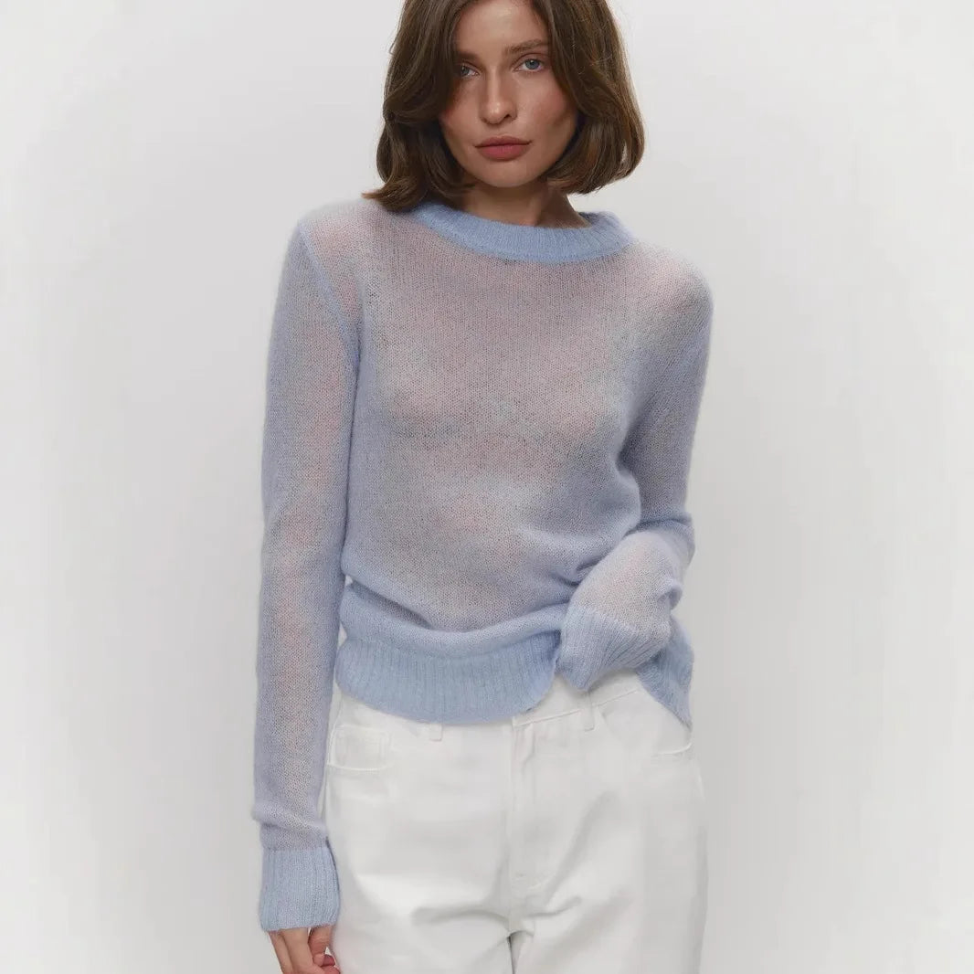 Elodie Mohair Knit Sweater