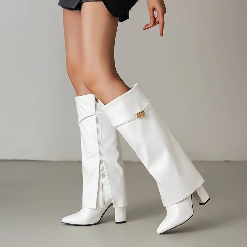 Monroe Square Heel Knee Boots