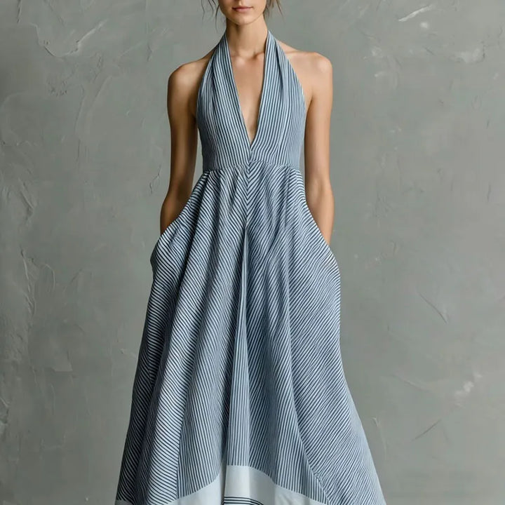 Celeste Halter Maxi Dress