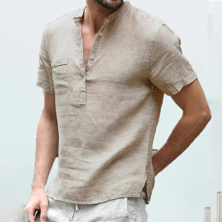Caleb Short Sleeve Henley Shirt