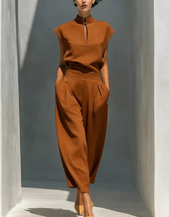 Tiffany Cap Sleeve Jumpsuit