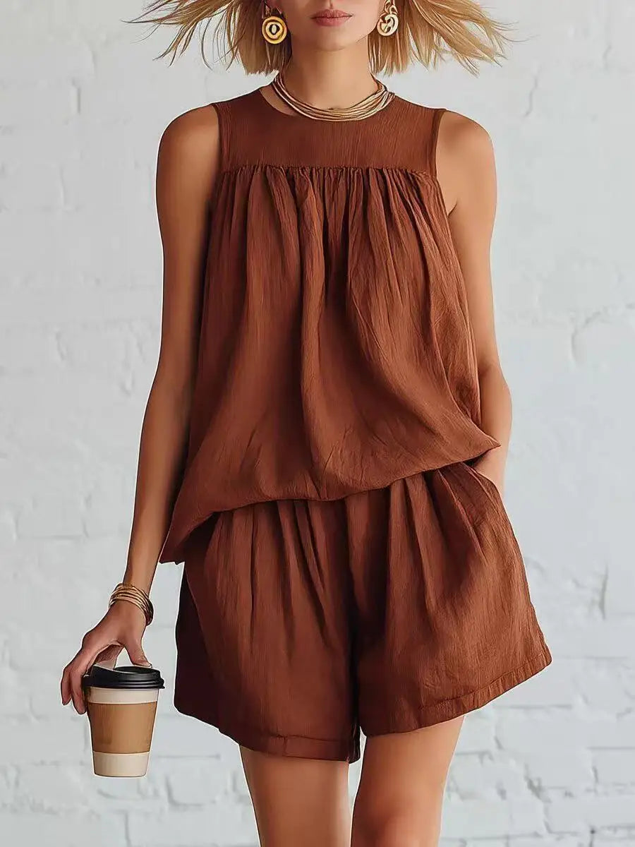Maren Casual Relaxed Shorts Set